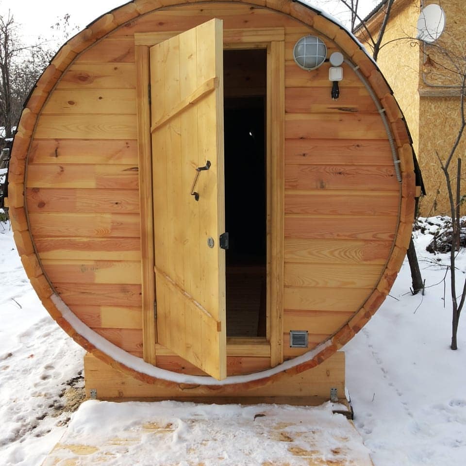 Баня бочка 2 метра
