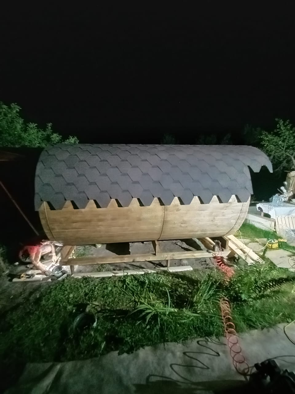 Баня бочка 3,5 метра